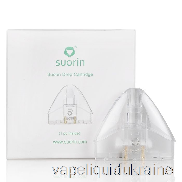 Vape Liquid Ukraine Suorin Drop Replacement Pod Cartridges Single - Clear